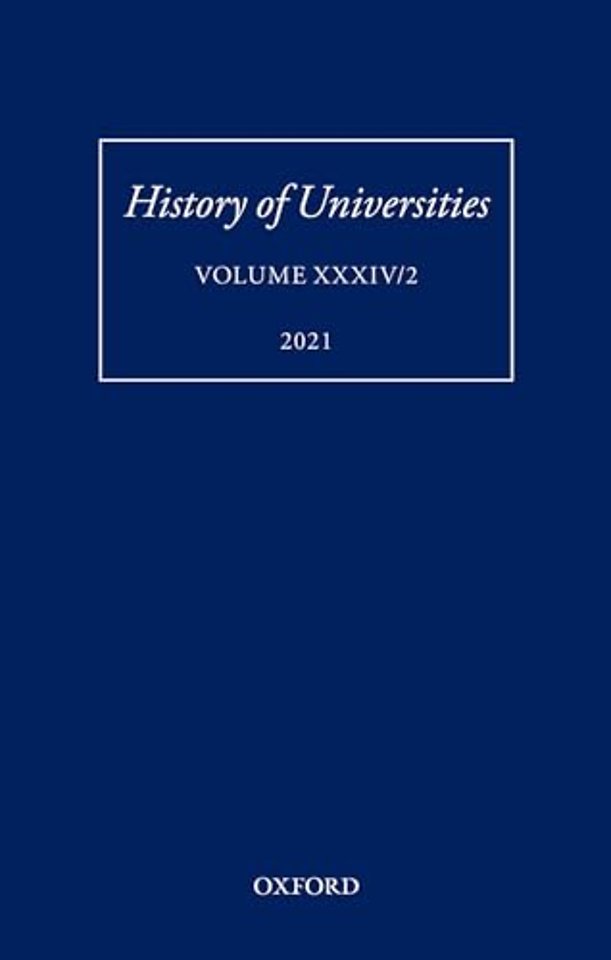 History of Universities: Volume XXXIV/2