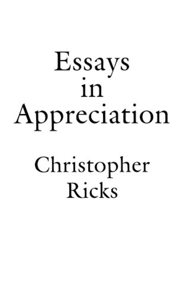 Essays in Appreciation