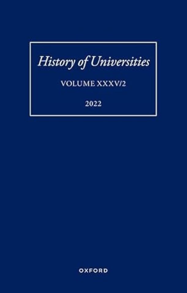 History of Universities: Volume XXXV / 2