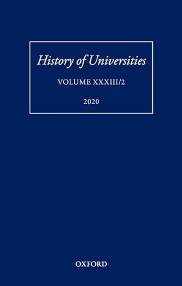 History of Universities Volume XXXIII/2