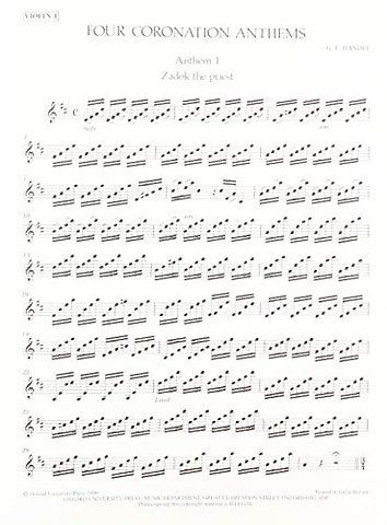 Four Coronation Anthems
