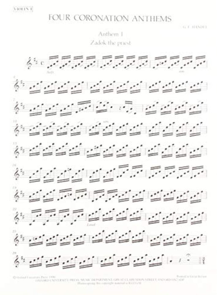 Four Coronation Anthems