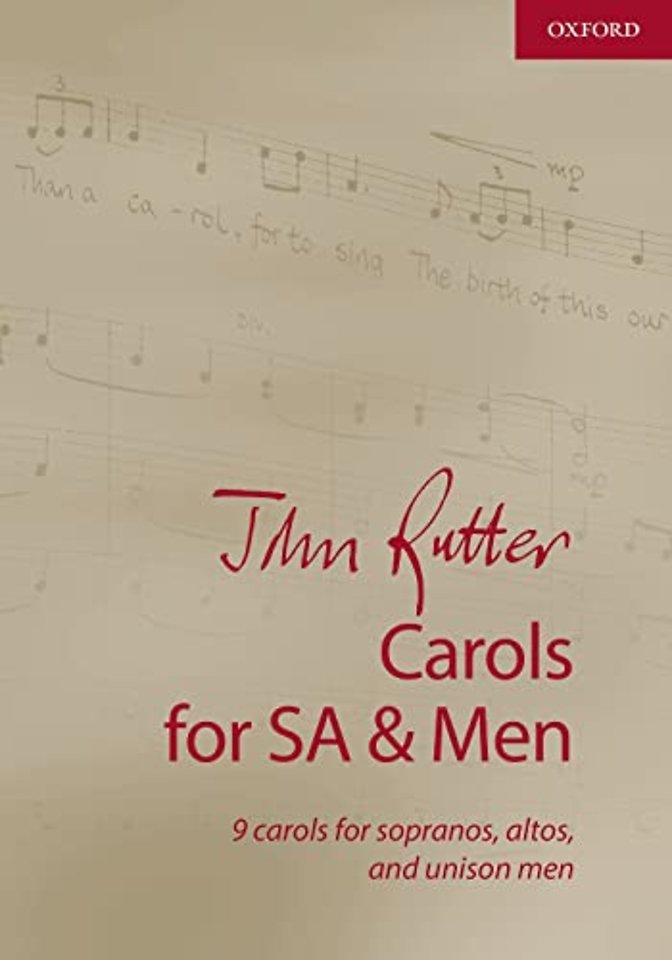 John Rutter Carols for SA and Men
