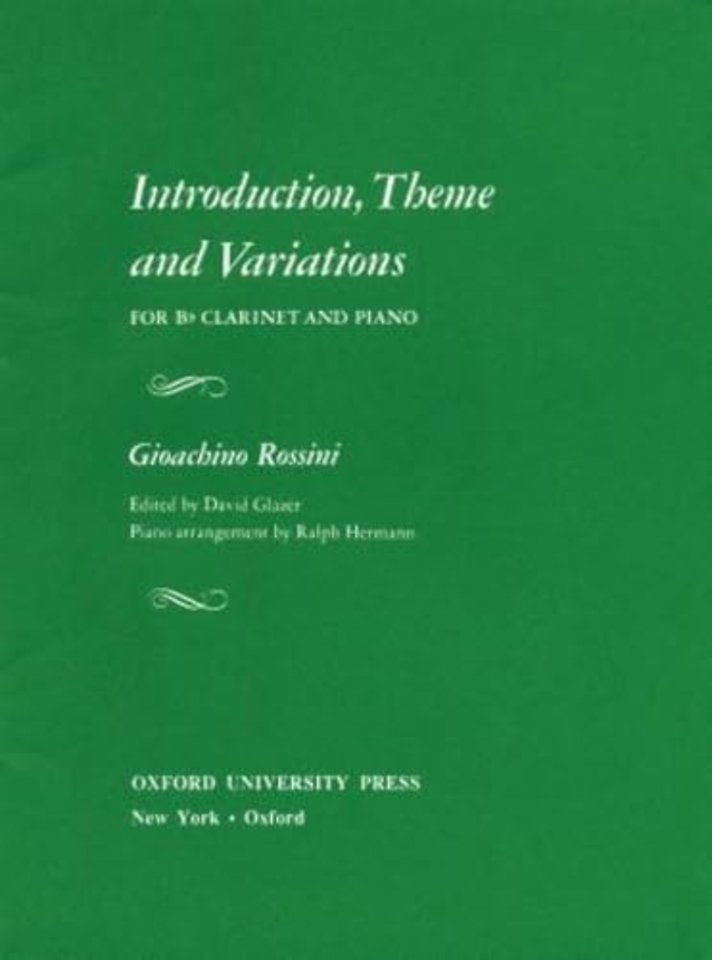 Introduction, Theme, and Variations