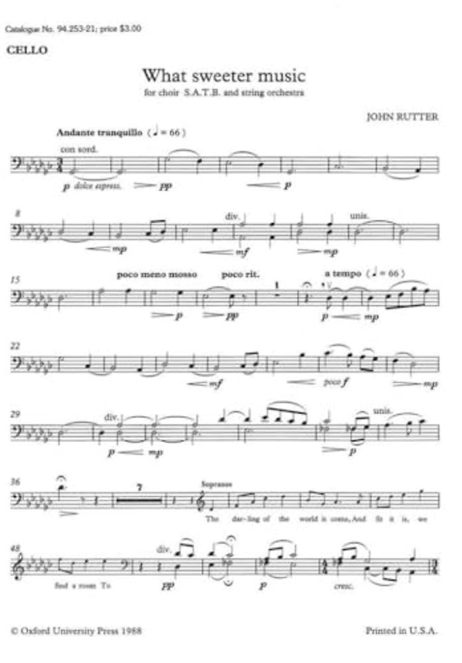 What sweeter music