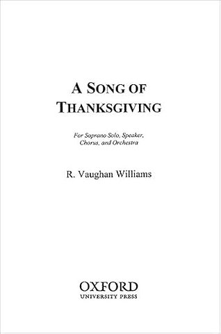 A Song of Thanksgiving