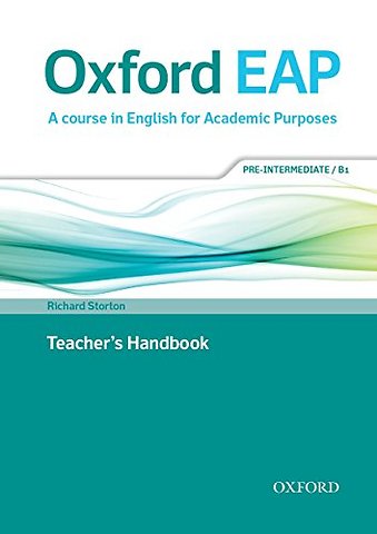 Oxford EAP: Pre-Intermediate/B1: Teacher's Book, DVD and Audio CD Pack