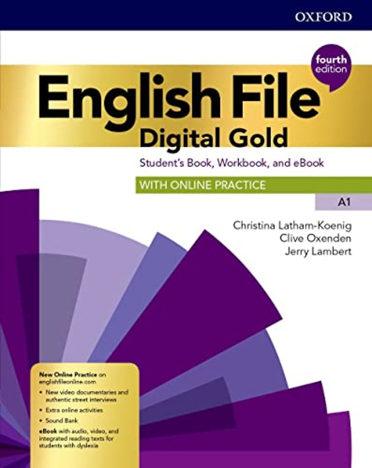 Eng File 4e Dig Gold A1 Student Book Workbook with Key+ebk+companion Pk (Italy)