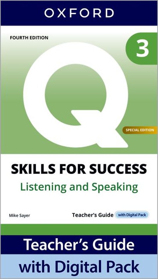 Q: Skills for Success Special Edition Level 3 Listening and Speaking Teacher's Guide with Digital Pack