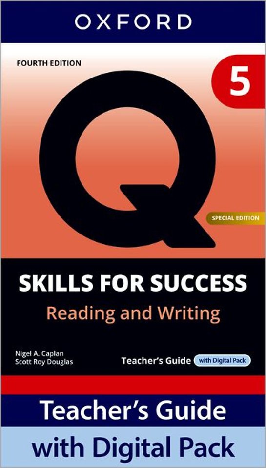 Q: Skills for Success Special Edition Level 5 Reading and Writing Teacher's Guide with Digital Pack