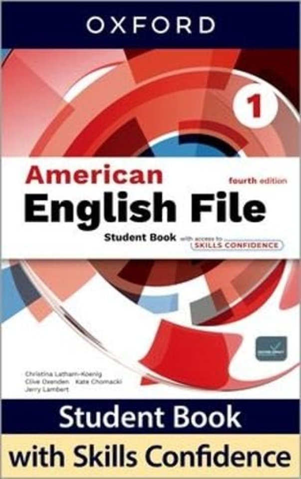 American English File fourth edition Level 1 Student Book with access to Skills Confidence