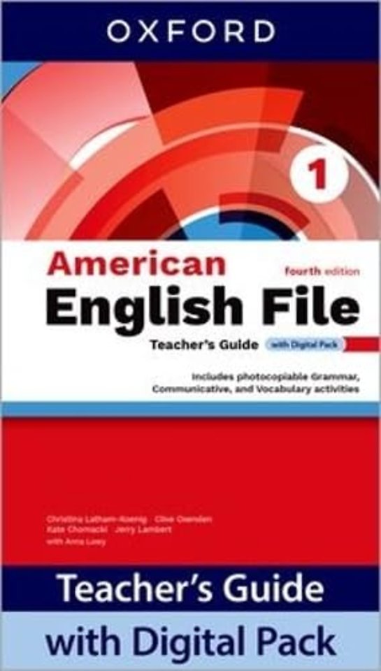 American English File fourth edition Level 1 Teacher's Guide with Digital Pack