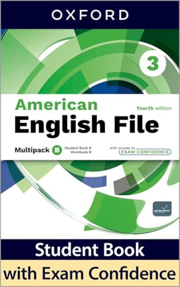 American English File fourth edition Level 3 Student Book & Workbook with access to Exam Confidence multi-pack B