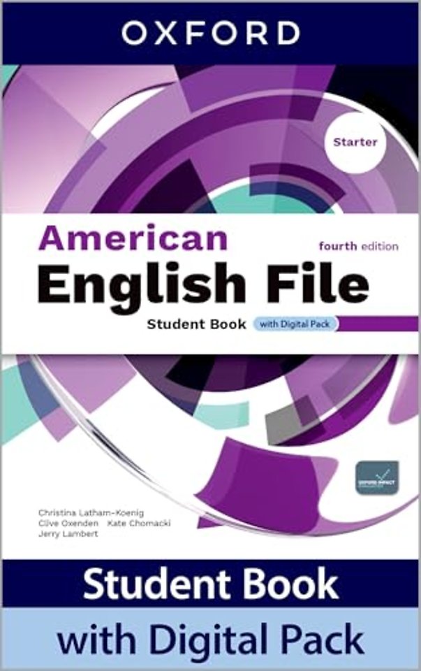 American English File fourth edition Starter Level Student Book with Digital Pack