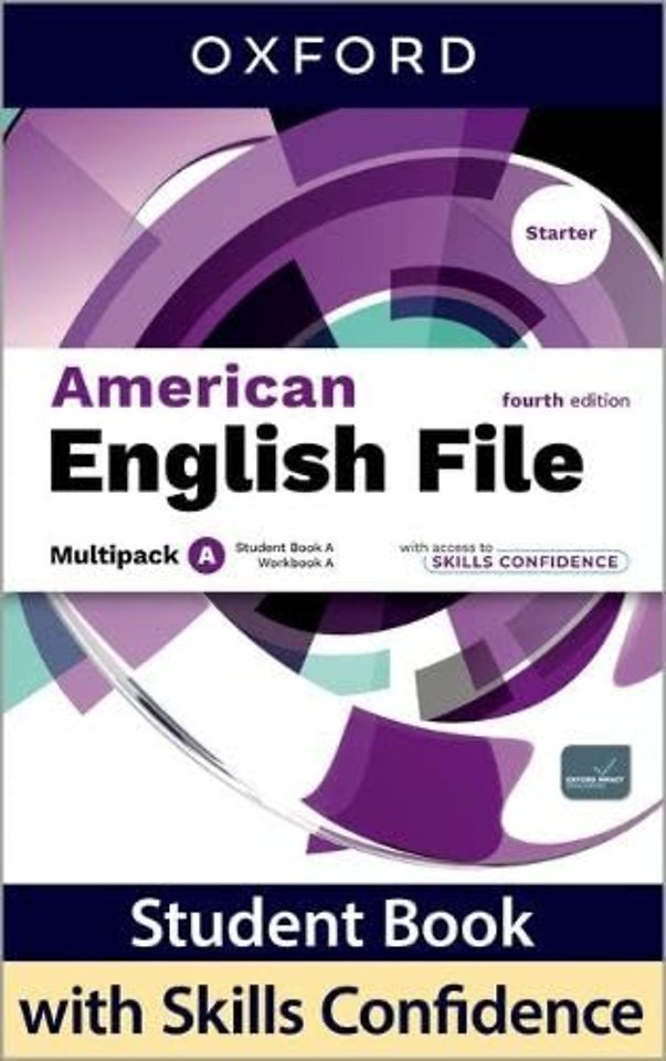 American English File fourth edition Starter Level Student Book & Workbook with access to Skills Confidence multi-pack A