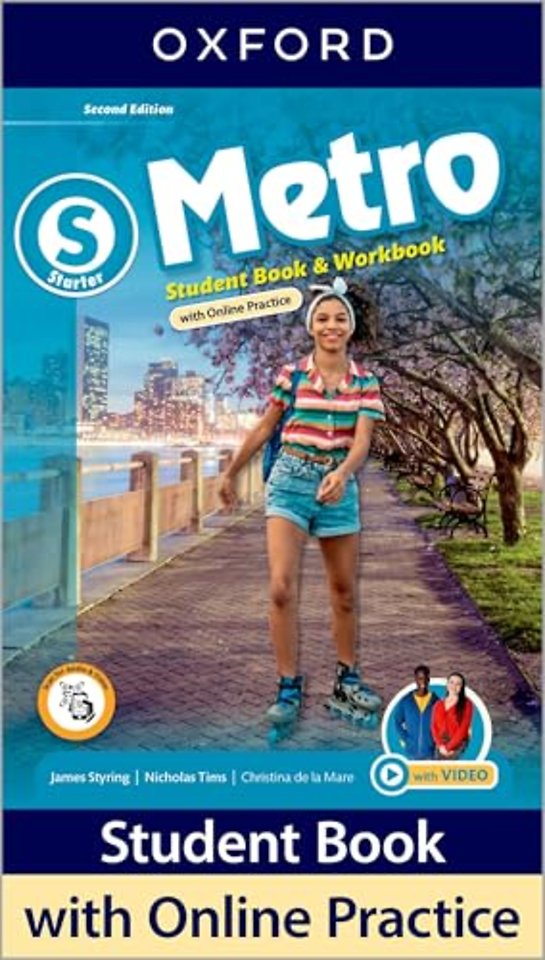 Metro: Starter Level: Student Book and Workbook with Online Practice
