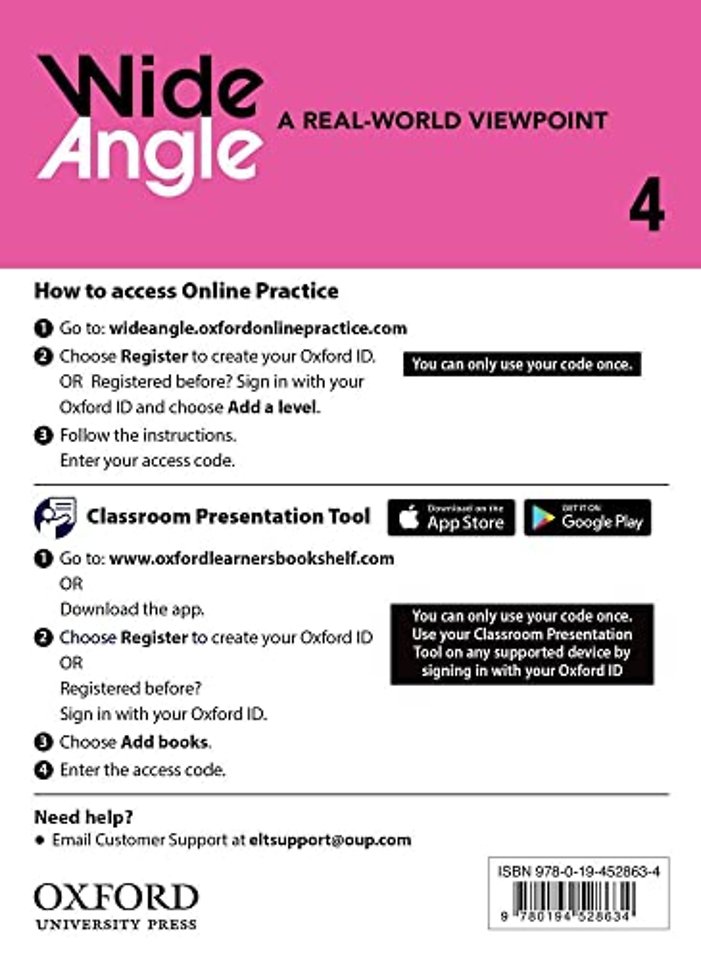 Wide Angle: Level 4: Teacher's Access Card
