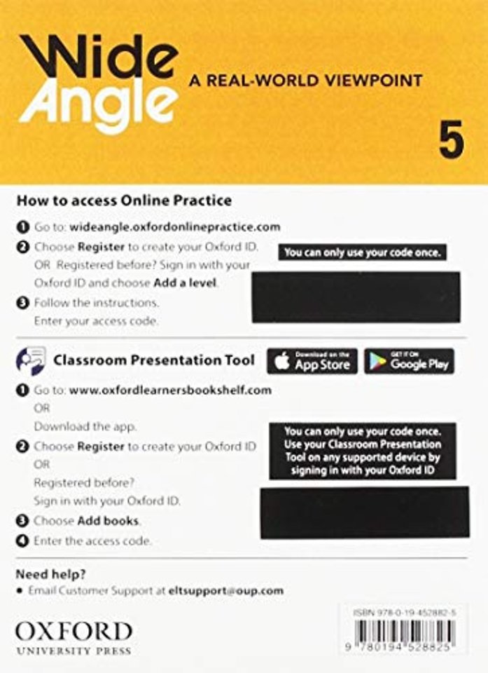 Wide Angle: Level 5: Teacher's Access Card