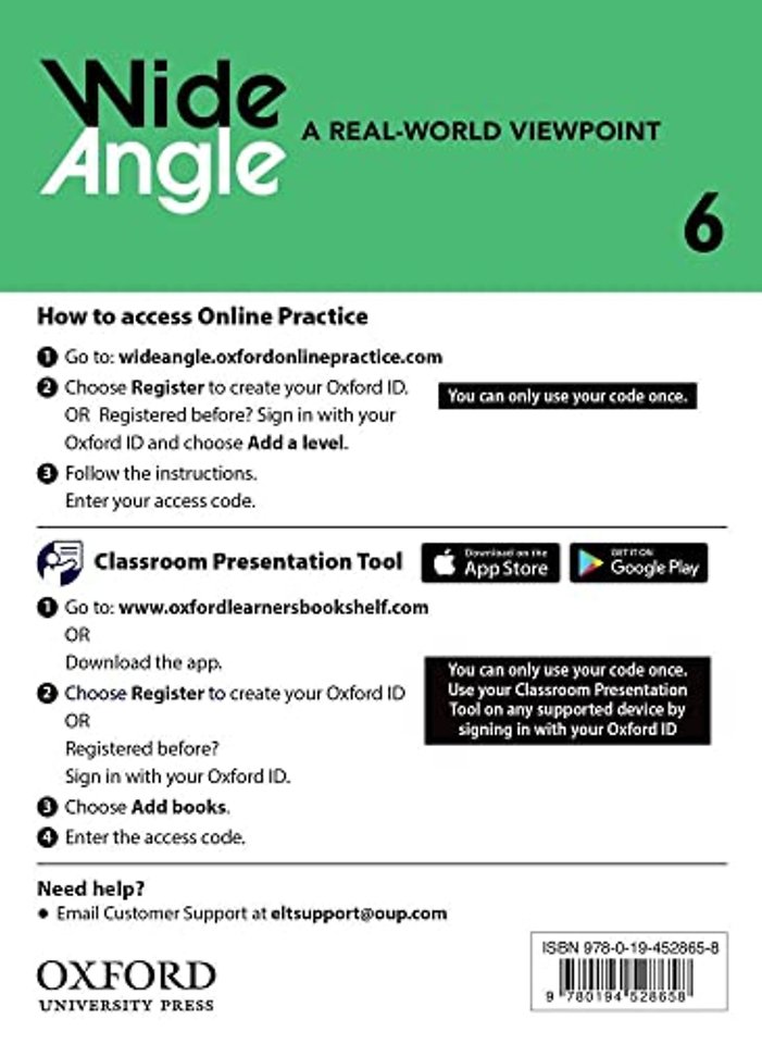 Wide Angle: Level 6: Teacher's Access Card