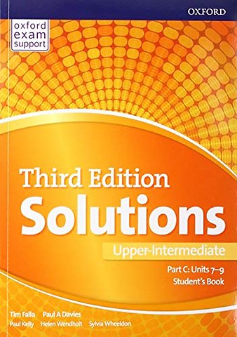 Solutions: Upper-Intermediate: Student's Book C Units 7-9