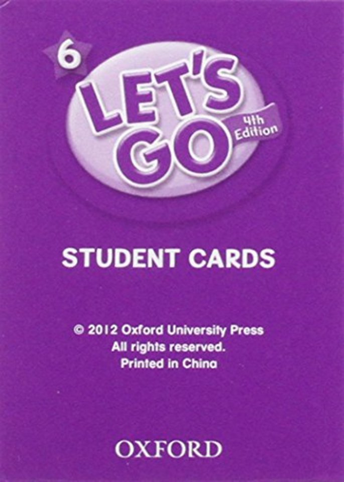 Let's Go: 6: Student Cards
