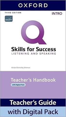 Q: Skills for Success: Intro Level: Listening and Speaking Teacher's Handbook with Teacher's Access Card
