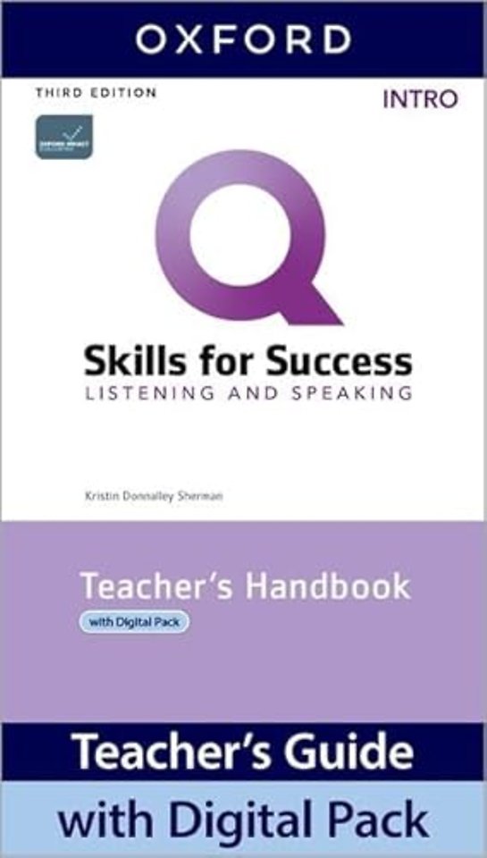 Q: Skills for Success: Intro Level: Listening and Speaking Teacher's Handbook with Teacher's Access Card