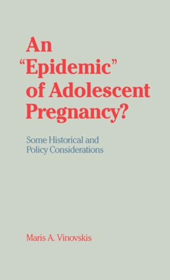 An 'Epidemic' of Adolescent Pregnancy?