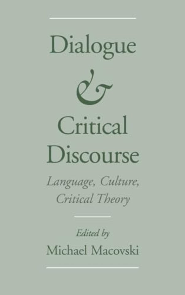 Dialogue and Critical Discourse