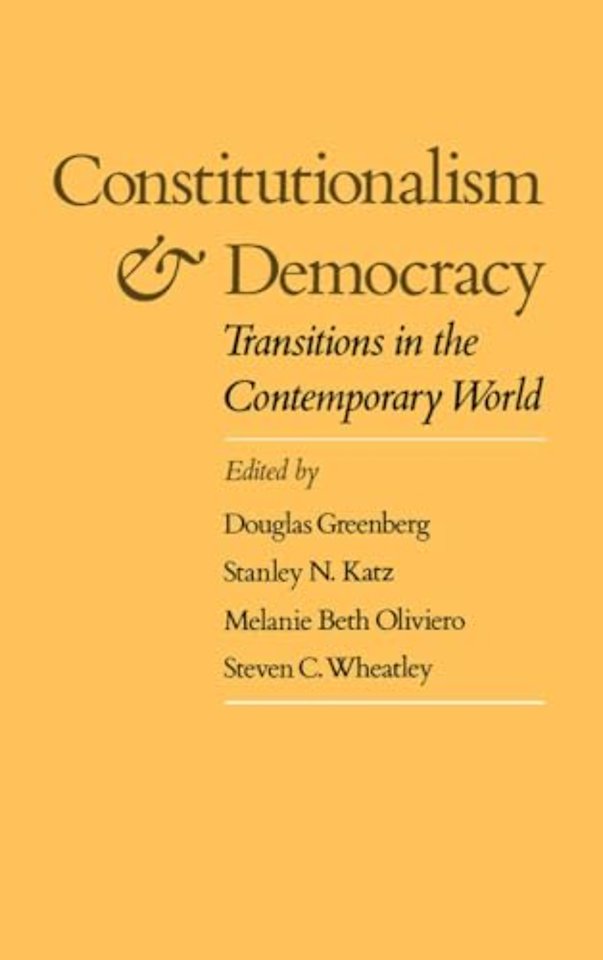 Constitutionalism and Democracy