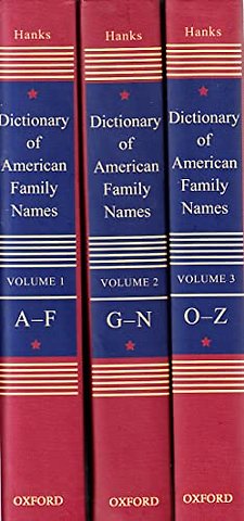 Dictionary of American Family Names