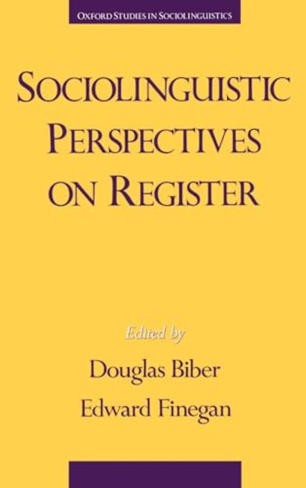 Sociolinguistic Perspectives on Register