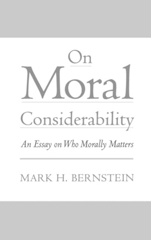 On Moral Considerability
