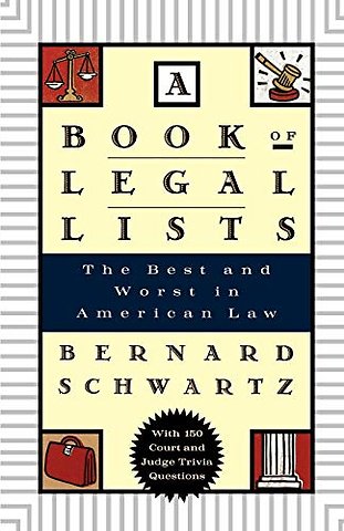 A Book of Legal Lists