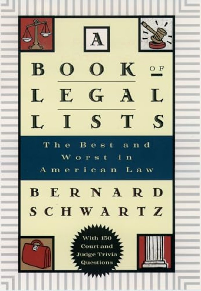 A Book of Legal Lists