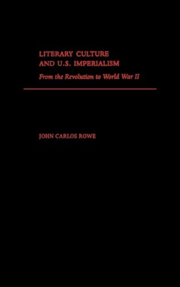 Literary Culture and US Imperialism