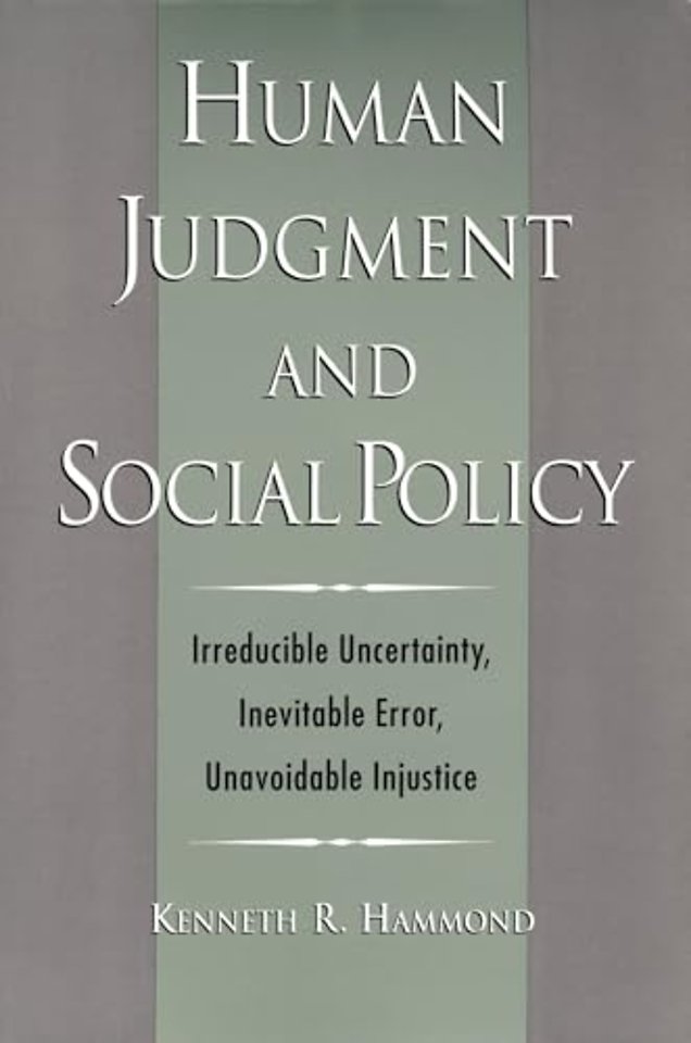 Human Judgment and Social Policy