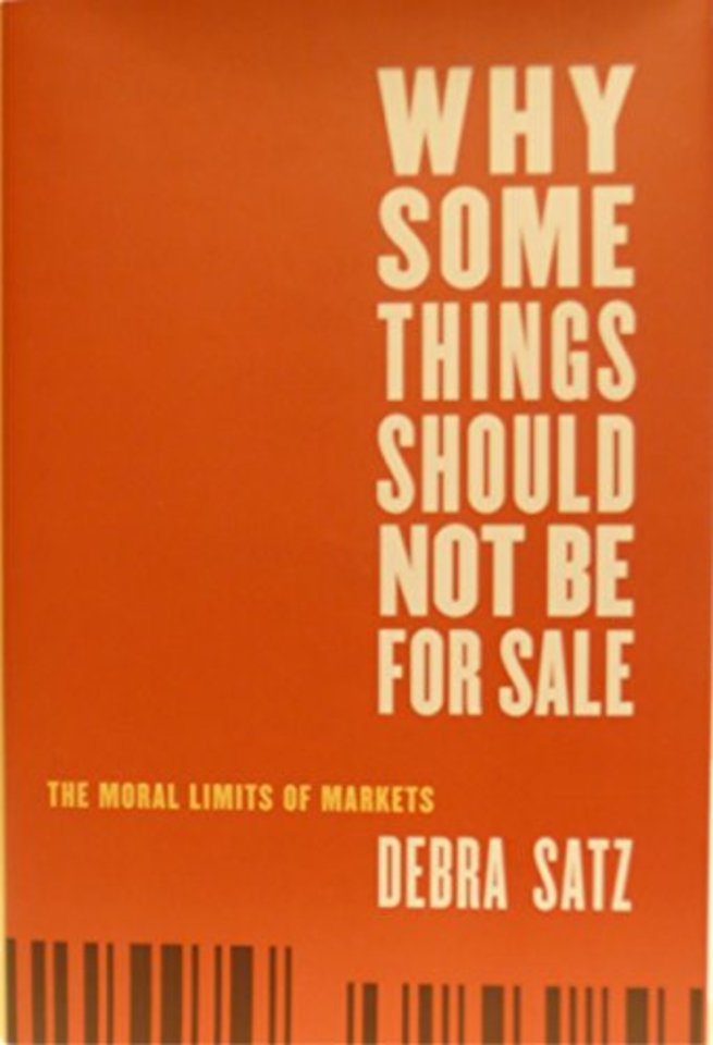 Why Some Things Should Not Be for Sale