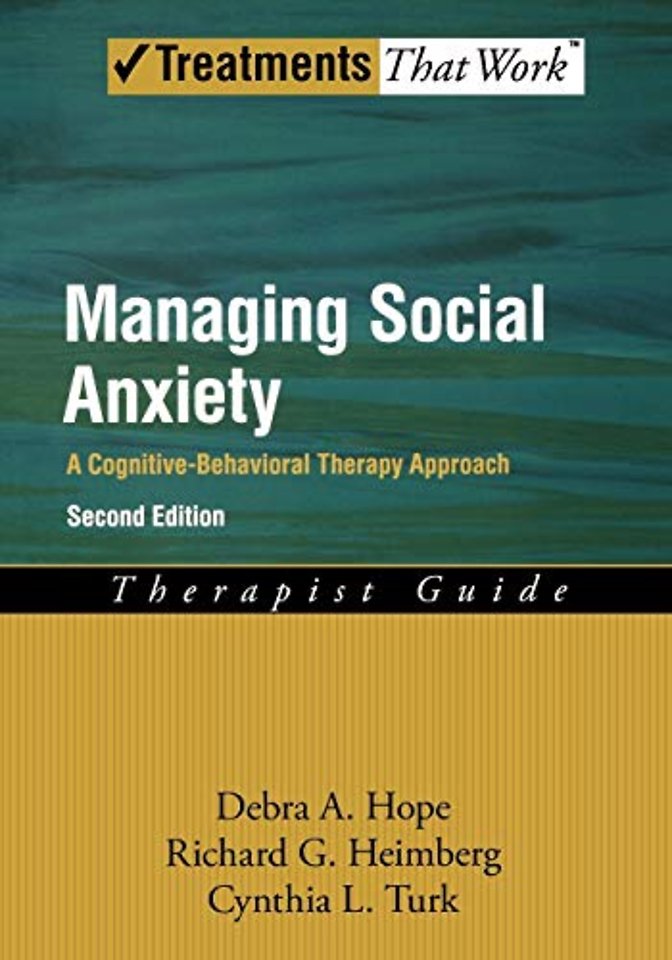 Managing Social Anxiety, Therapist Guide