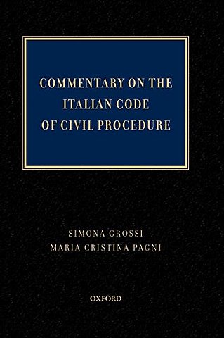 Commentary on the Italian Code of Civil Procedure