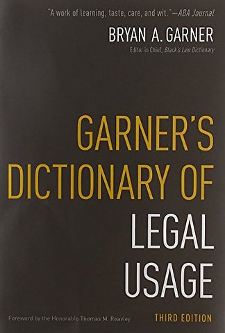 Garner's Dictionary of Modern Legal Usage