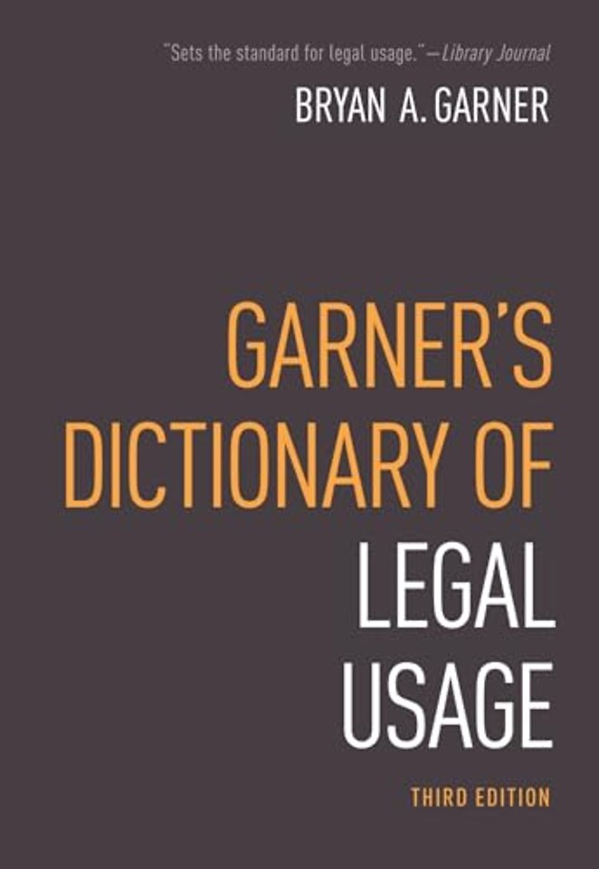 Garner's Dictionary of Modern Legal Usage