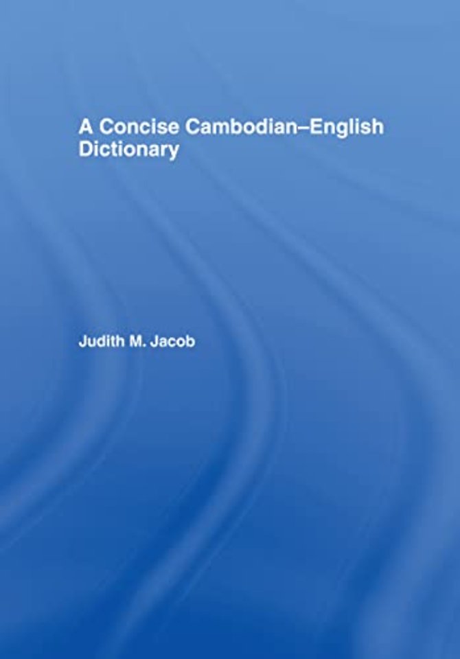 Concise Cambodian-English Dictionary