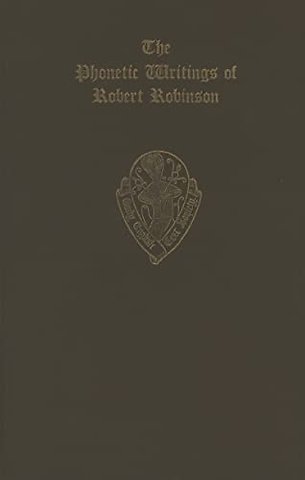 The Phonetic Writings of Robert Robinson