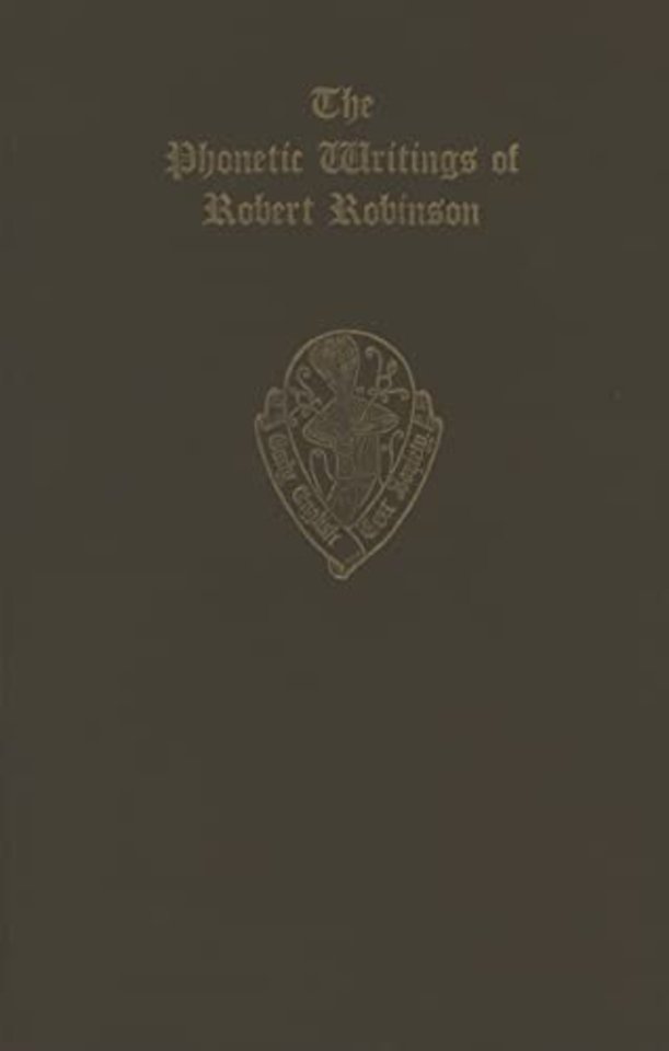 The Phonetic Writings of Robert Robinson