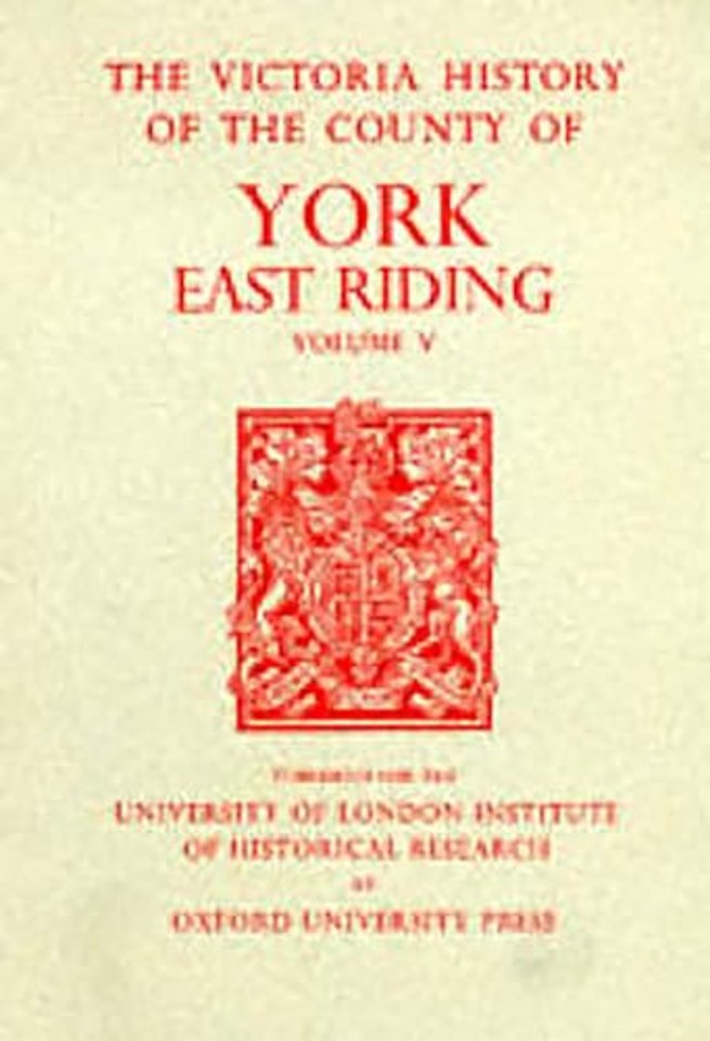 A History of the County of York East Riding
