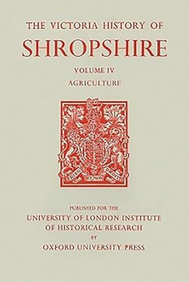 A History of Shropshire – Volume IV – Agriculture