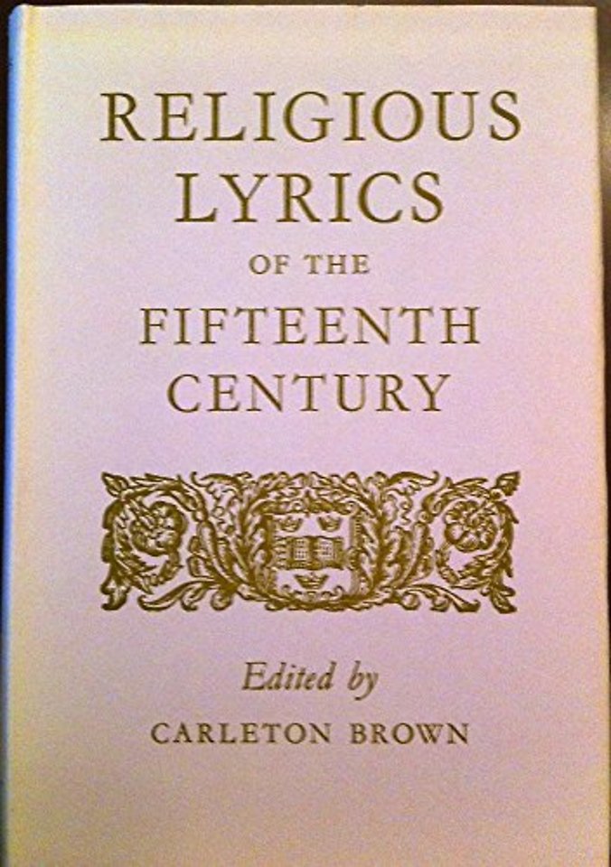 Religious Lyrics of the Fifteenth Century