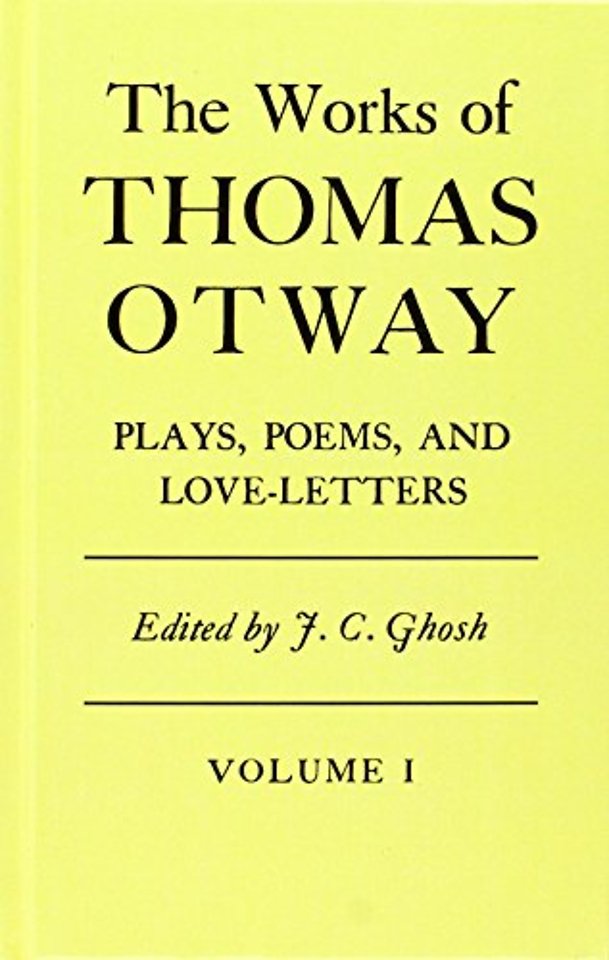 The Works Of Thomas Otway