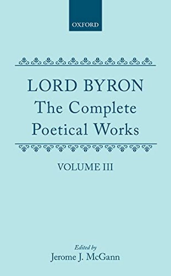 The Complete Poetical Works: Volume 3
